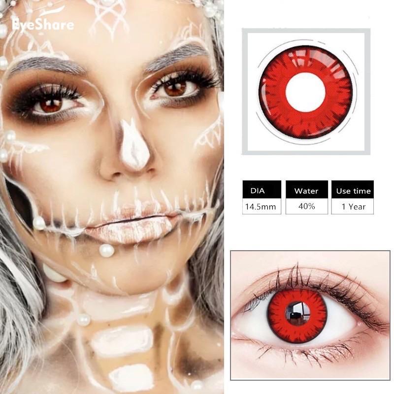 Áp tròng cosplay opal red lens đỏ Kính Áp Tròng FAIRY SHOP CONTACT LENS