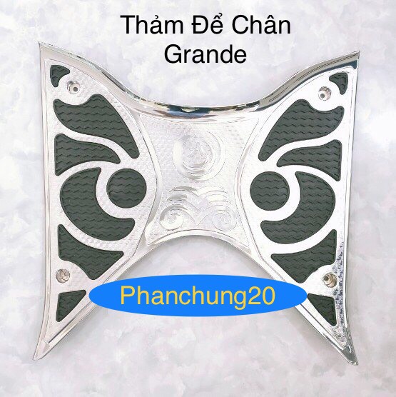 THẢM ĐỂ CHÂN DÙNG CHO ĐỜI XE YAMAHA GRANDE 2023 2024 CROM