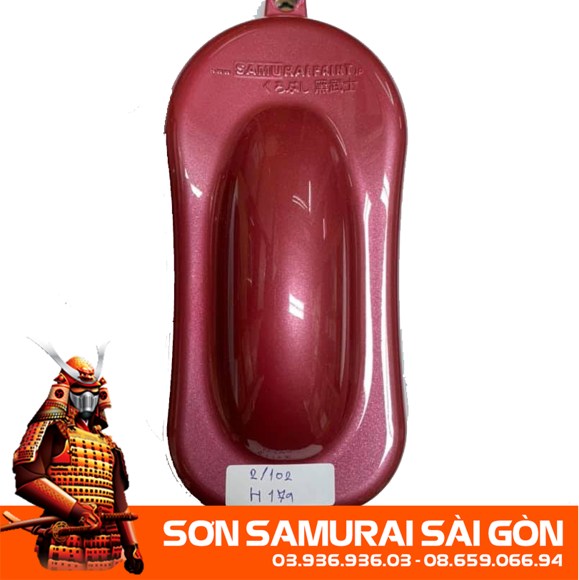 Sơn SAMURAI KUROBUSHI H179* MÀU HỒNG PHẤN chính hãng - Sơn phun xe máy SAMURAI SÀI GÒN