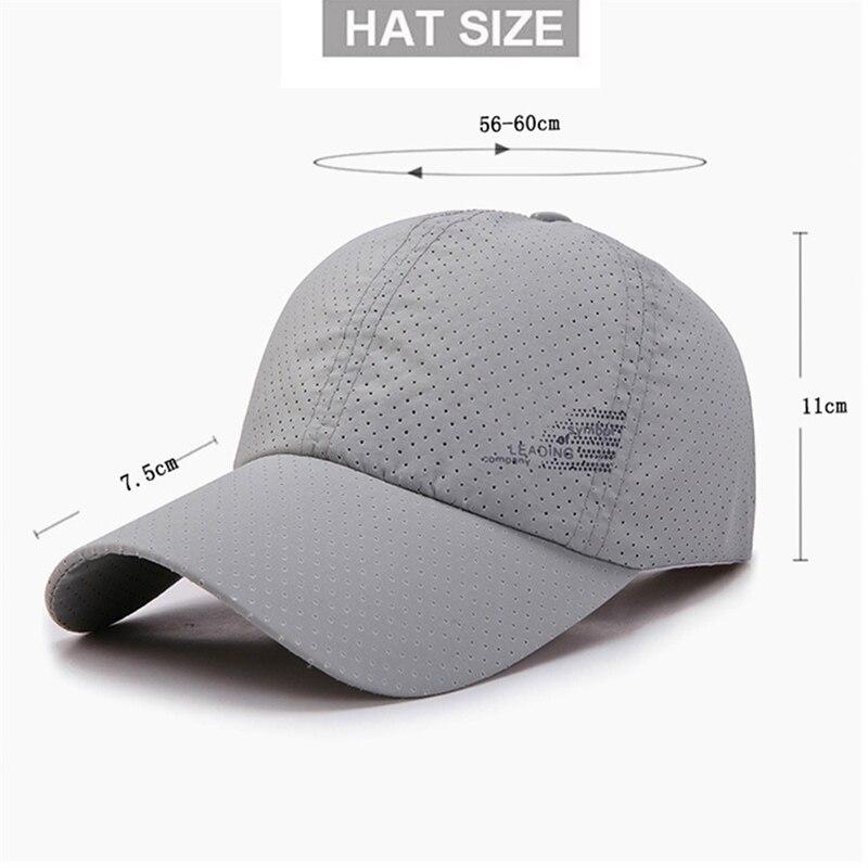 Mùa Hè Ngoài Trời Nón Thể Thao Golf Câu Cá Nón Nhanh Khô Hat Có Thể Điều Chỉnh Unisex Mũ Bóng Chày Dành Cho Nữ Color: Navy