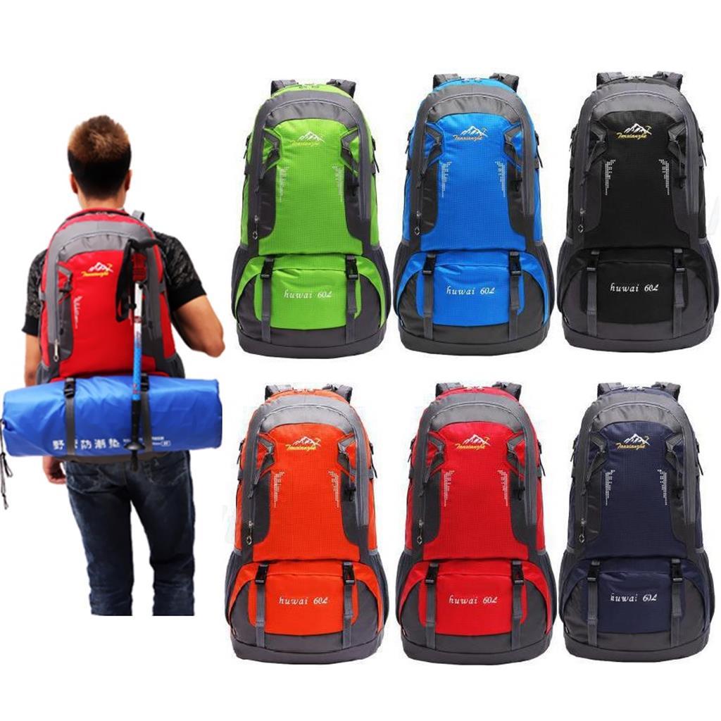 60L Outdoor Backpack Sport Camping Hiking Travel Military Rucksack Luggage B