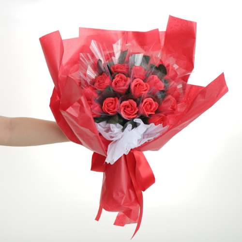 Bó hoa hồng sáp 20 bông đỏ