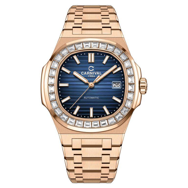 Đồng Hồ Nam Dây Thép Carnival Nautilus G8108.304.414 Automatic - Kính Sapphire - Size 41mm - Carnival 8108G-VH-MXANH