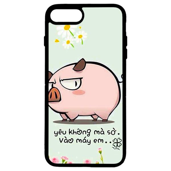 Ốp lưng cho iPhone 7 Plus heo 2 - Hàng chính hãng