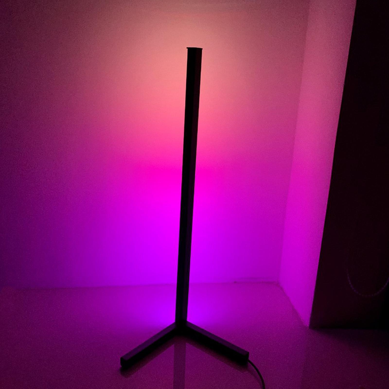 Color Changing RGB Mood Lighting Metal LED Wall Corner Floorlamp