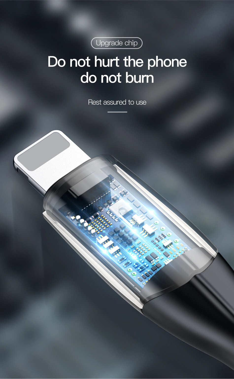 Cáp sạc dây dù siêu bền tự ngắt chân Lightning cho iPhone, iPad hàng chính hãng Zabun