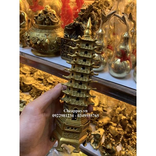 Tháp Văn Xương Bằng Đồng Vàng 7 tầng 9 tầng Cầu Đỗ Đạt