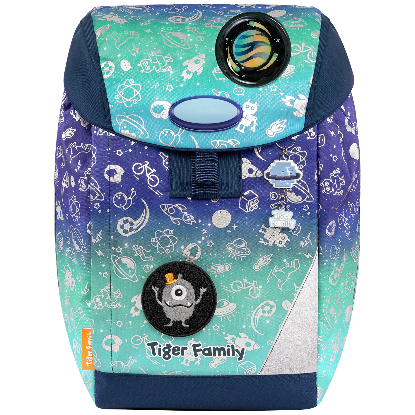 Cặp Chống Gù Eggie Schoolbag - Space Things - Go Green - Tiger Family TGEG-021A