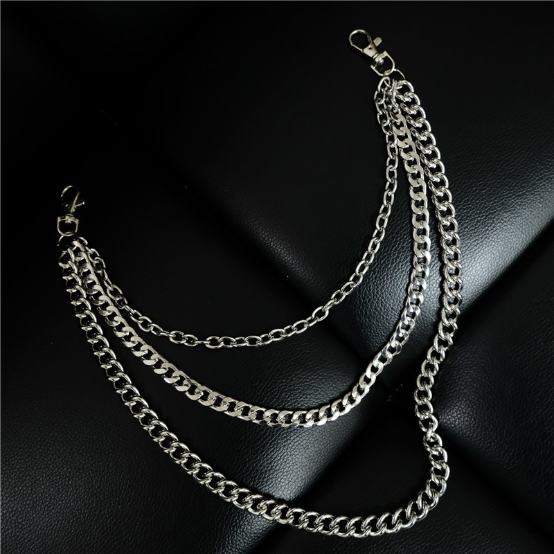 Dây xích đeo quần 3 lớp titan không đen không gỉ