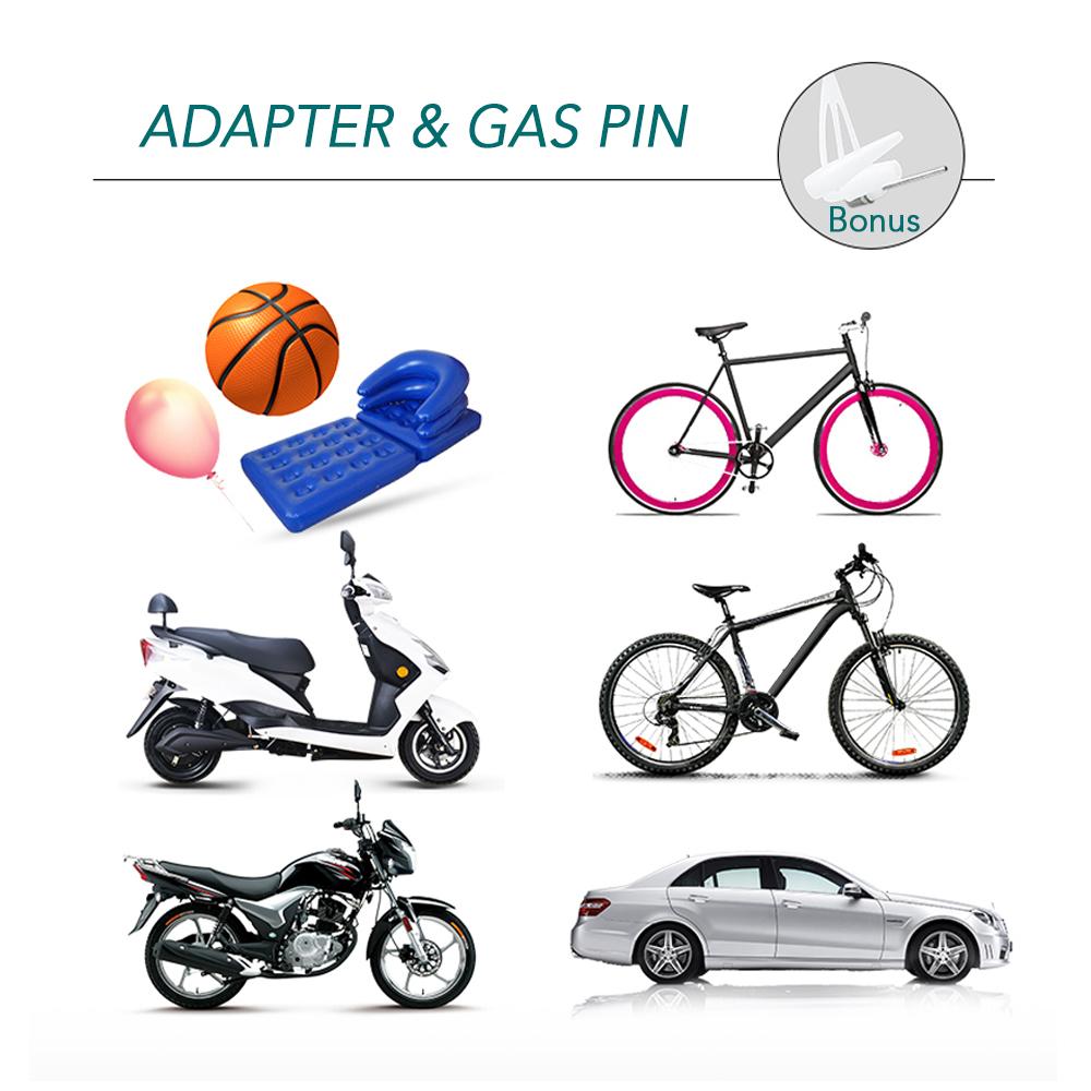 Ống bơm hơi dành cho xe đạp với máy đo Presta & Van Schrader 140-160 PSI