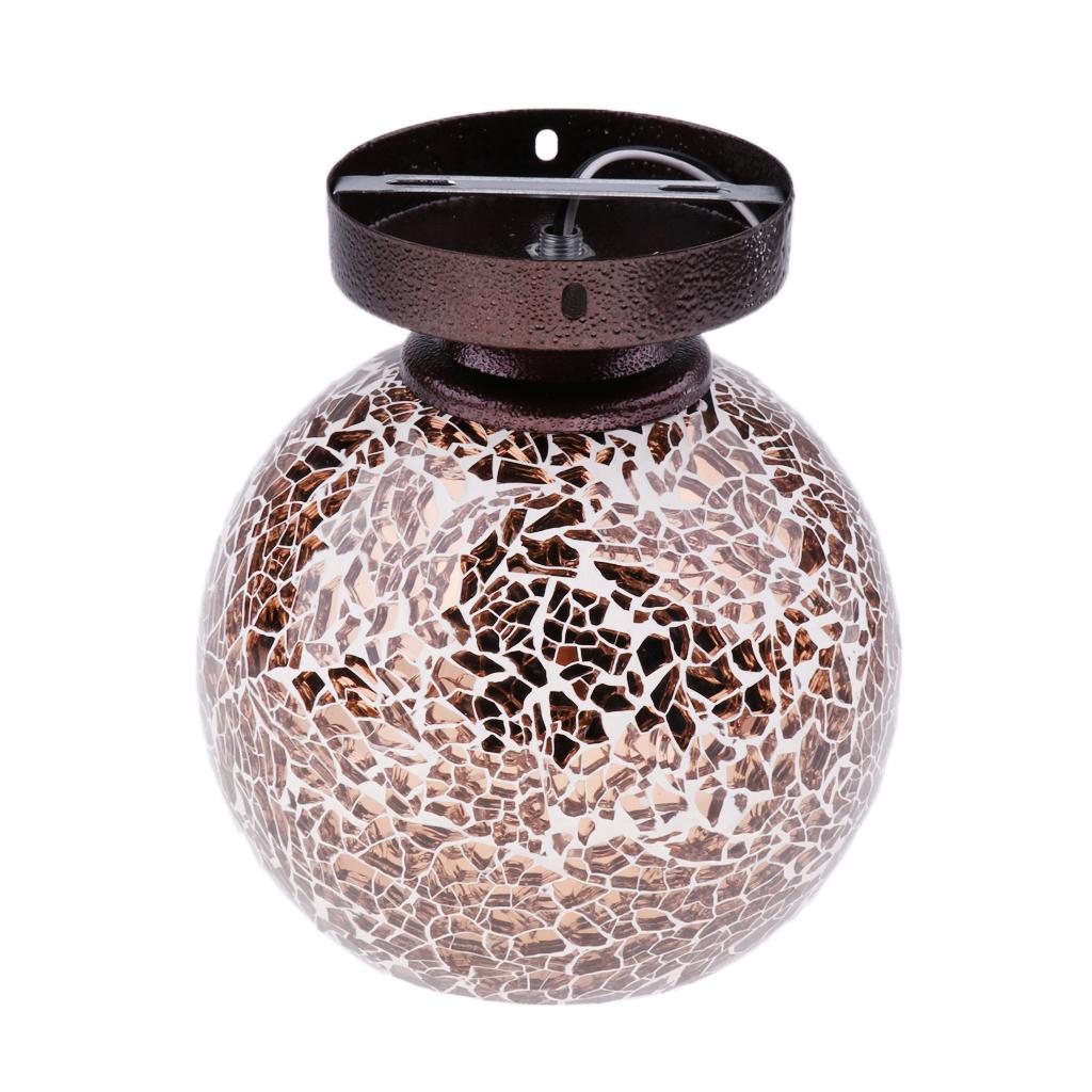 Pendant Lighting Shade For Decoration Cafe Bar With Stained Glass Flower