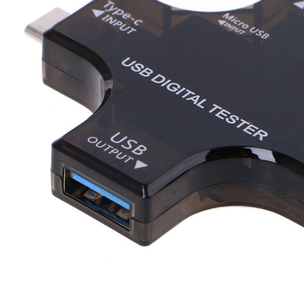 Usb C Power Meter Testers, 2 In 1 Type C Usb Tester Color Screen Lcd