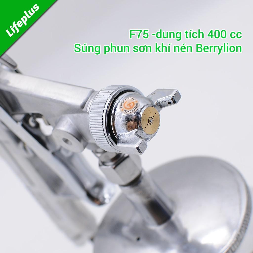 Đầu phun sơn khí nén F75 Berrylion dung tích 750cc