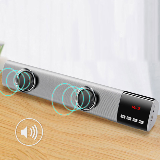 Loa Bluetooth Soundbar B28S, Màn Hình LED Nổi Bật, Tích Hợp FM, AUX, TF, USB - Âm Thanh Siêu Trầm )