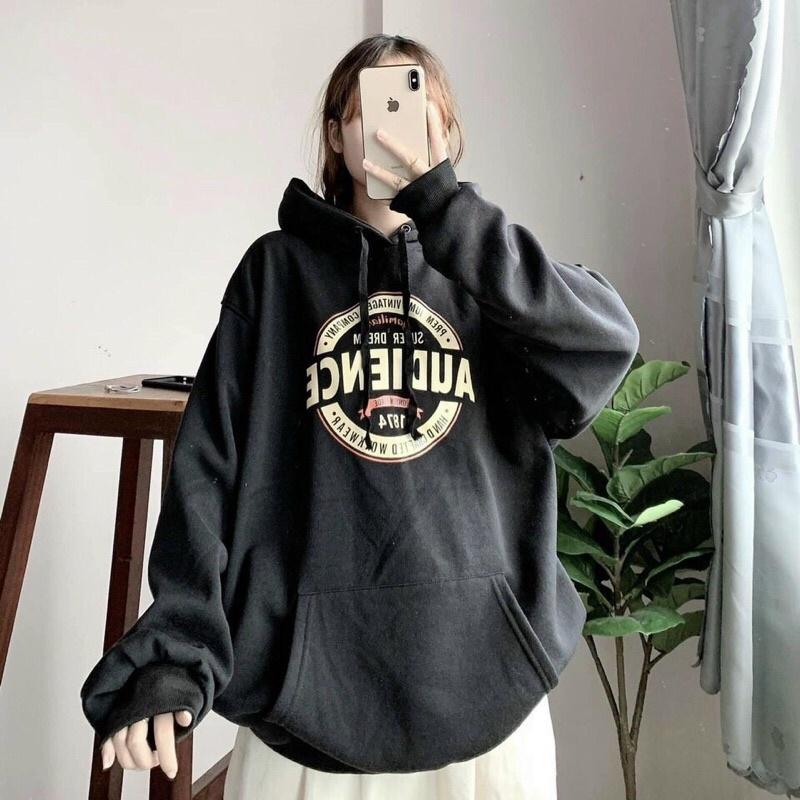 Áo Hoodie Nỉ Ngoại Bông Dày Dặn Form Rộng Dơi Tay Phồng Chất Vải Dày Mịn Không Xù Lông_Nón Rộng 2 Lớp_Unisex Nam Nữ Ok