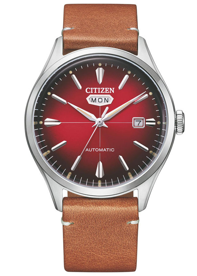 Đồng Hồ Citizen C7 Dây Da NH8390-11X - Mặt Đỏ