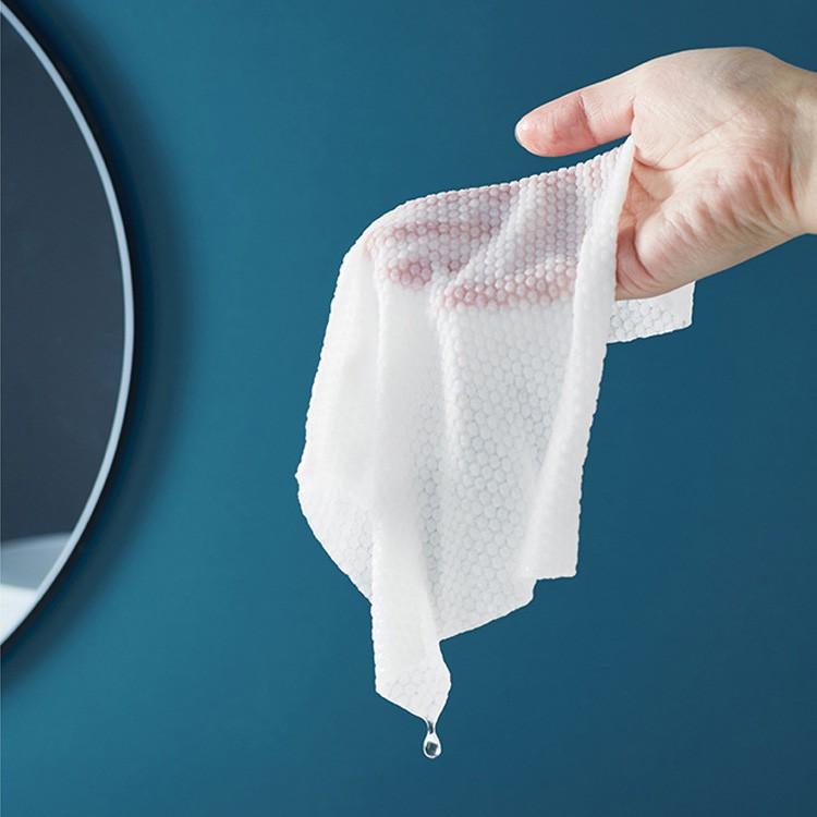 Túi 20 Khăn Giấy Nén Hàn Quốc Dạng Viên Kẹo Dùng 1 Lần - Có Khóa Zip Bỏ Túi Du Lịch Tiện Lợi