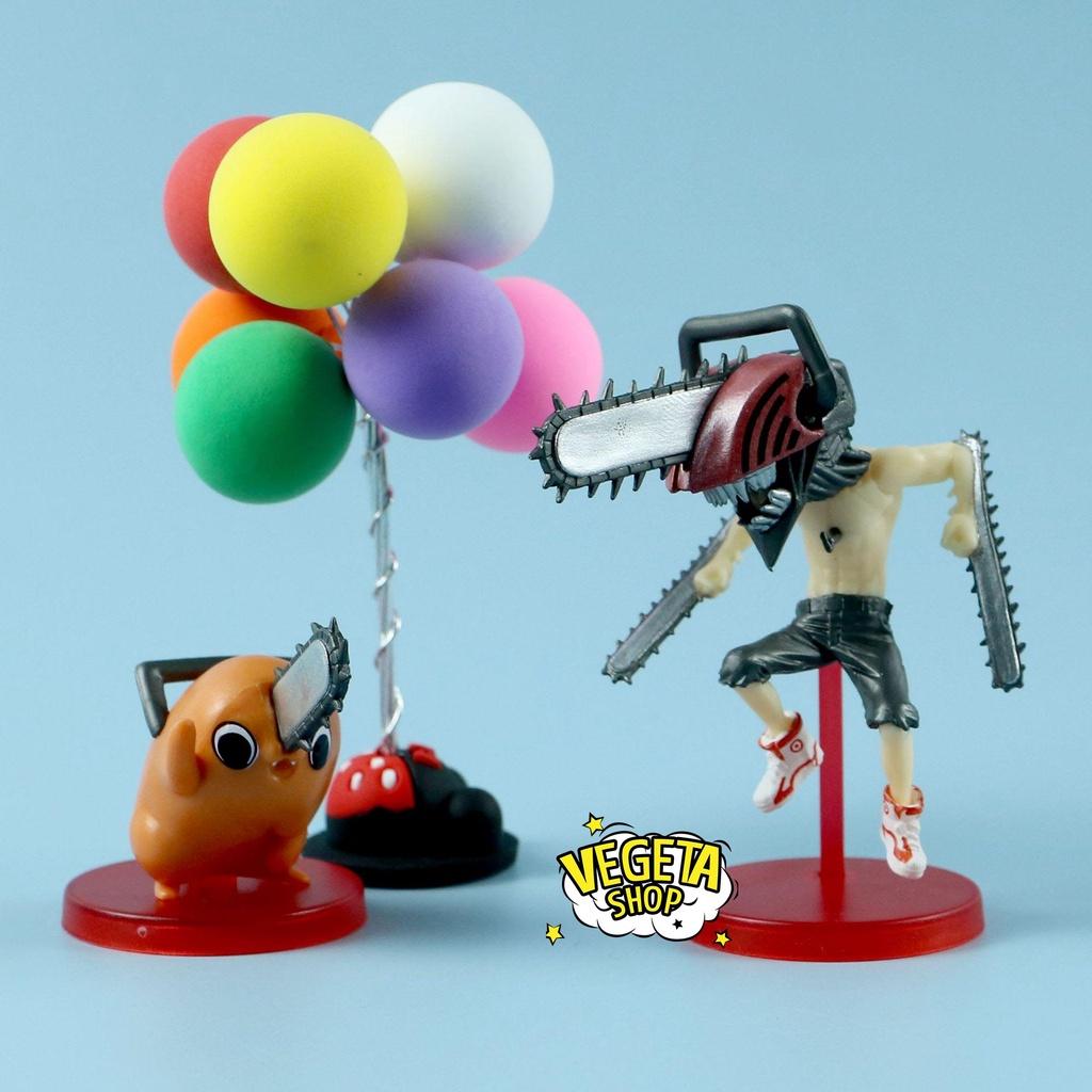 Mô hình Chainsaw Man - Set mô hình nhân vật Denji Pochita Quỷ cưa máy - Kích thước Denji Cao 8cm - Pochita cao 4,8cm