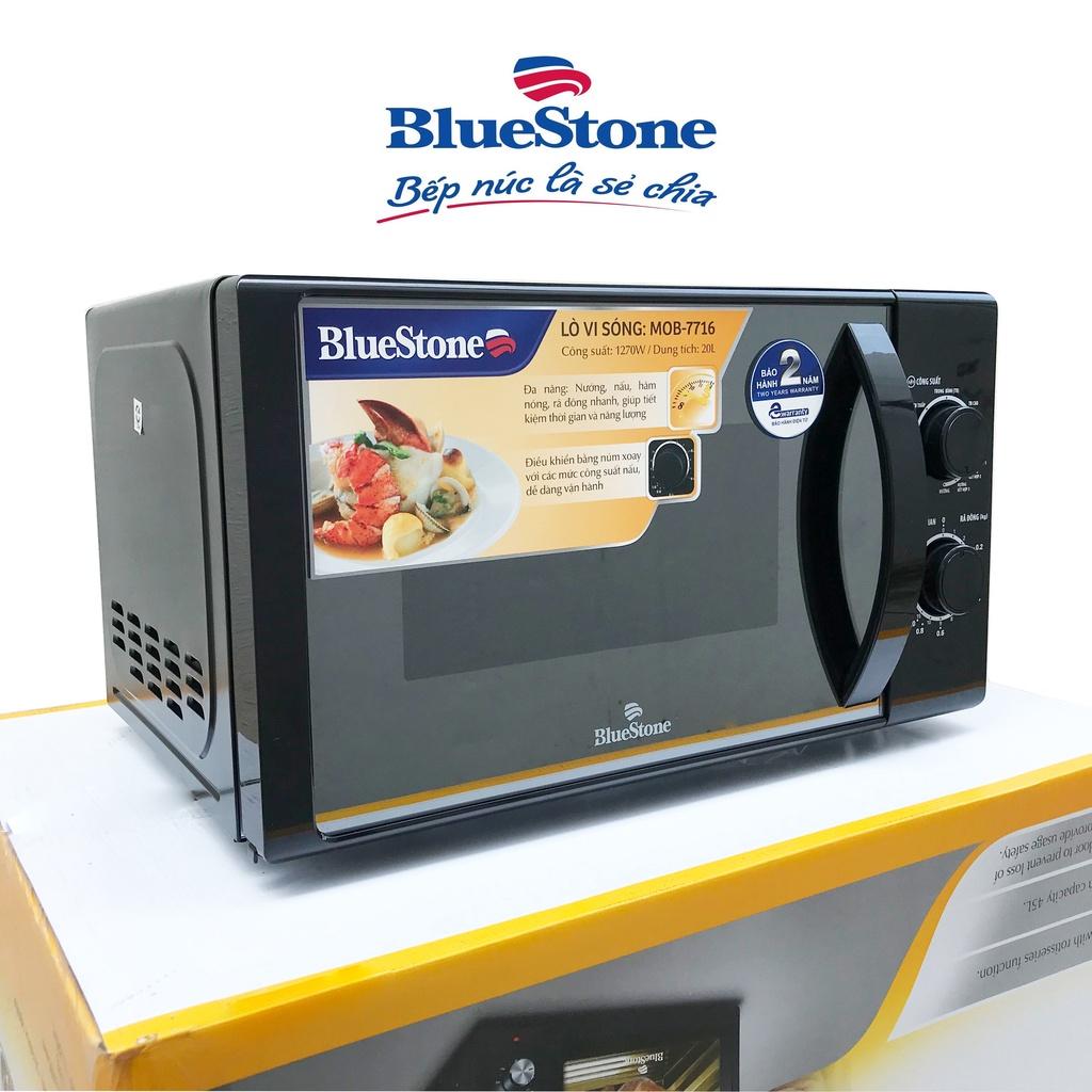 Lò vi sóng có nướng BlueStone MOB-7716 20 lít , Công Suất 1270W , Hàng Chính Hãng