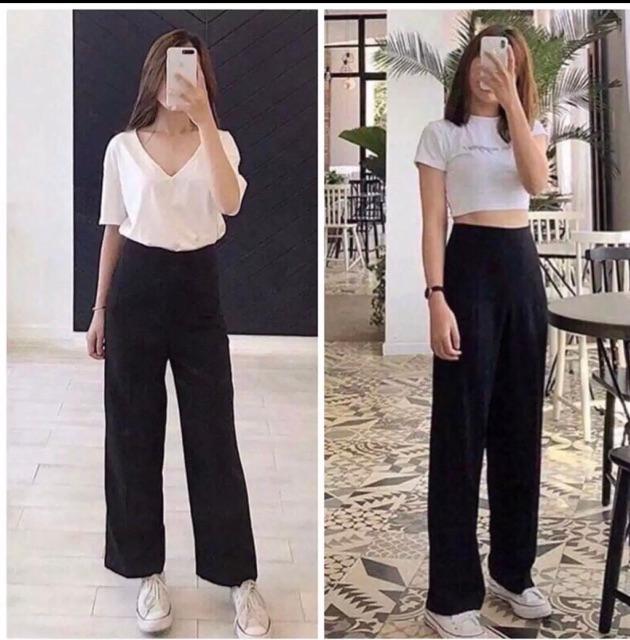 Quần Culottes dáng dài Lên dáng chuẩn đẹp luôn