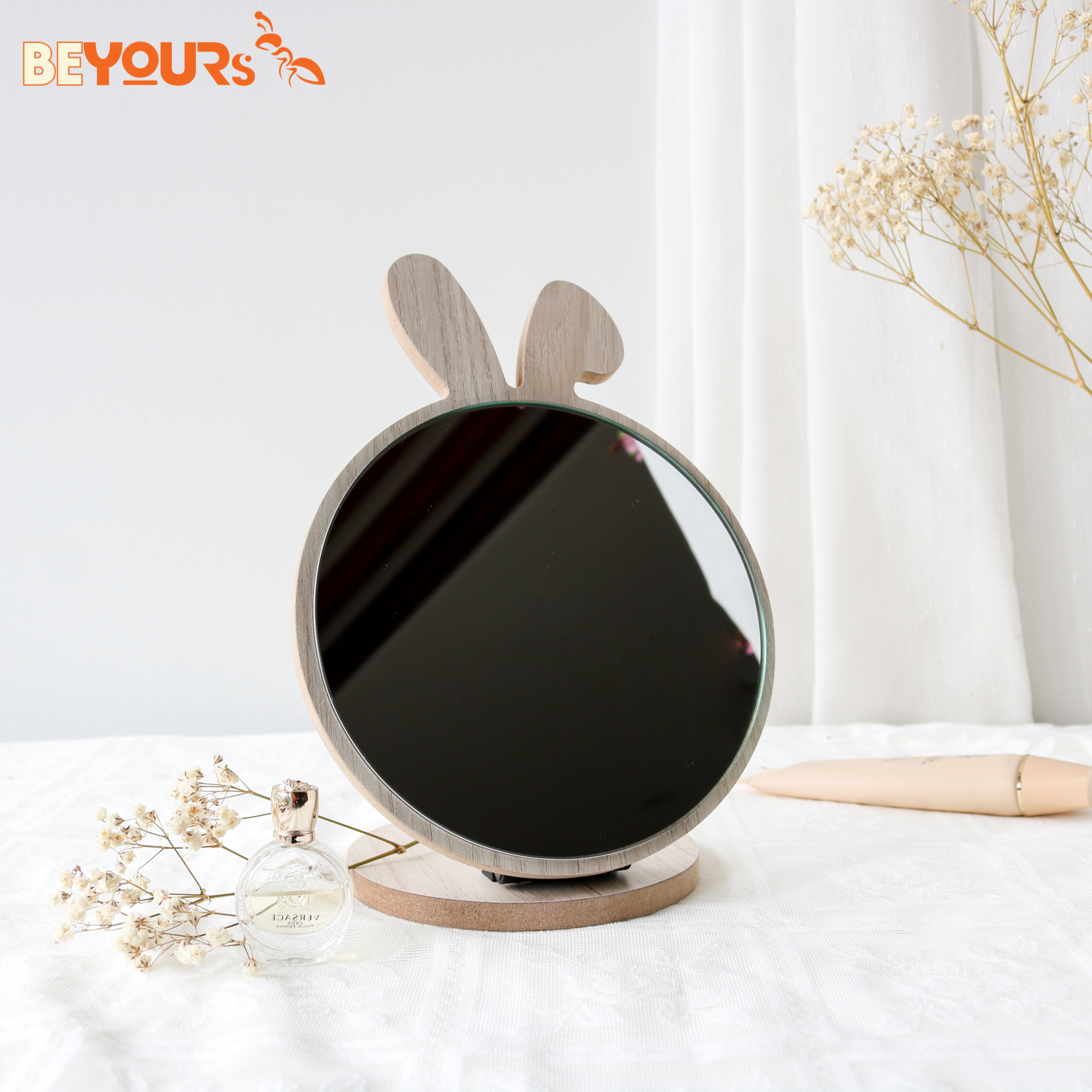 Gương Trang Điểm Nghệ Thuật Để Bàn BEYOURs MAKEUP MIRROR ART Version 2023 Màu Ngẫu Nhiên Có Pat Điều Chỉnh Gấp Gọn Tiện Lợi