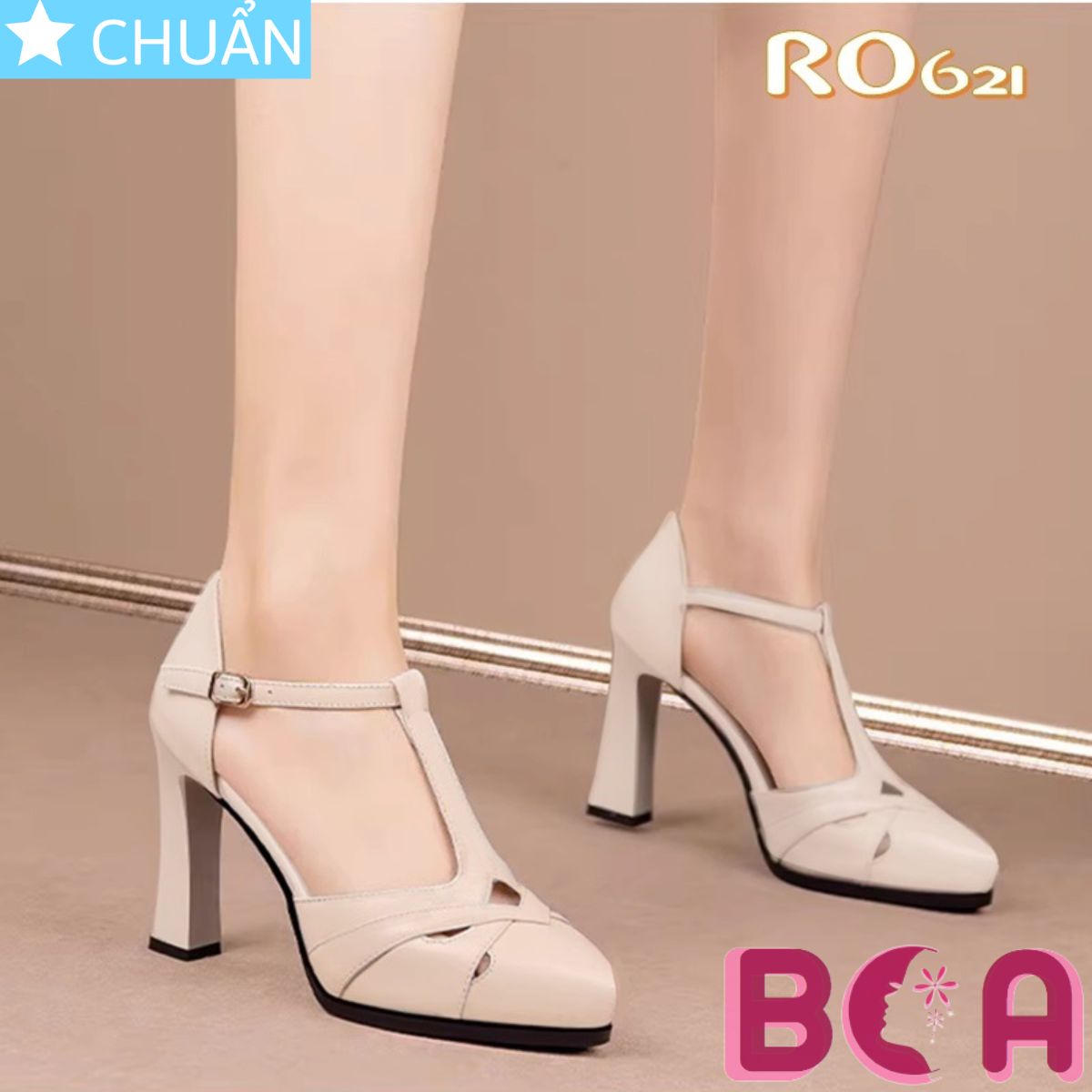 Giày cao gót công sở nữ 8p RO621 ROSATA tại BCASHOP kiểu dáng thanh lịch, tôn dáng và sang trọng