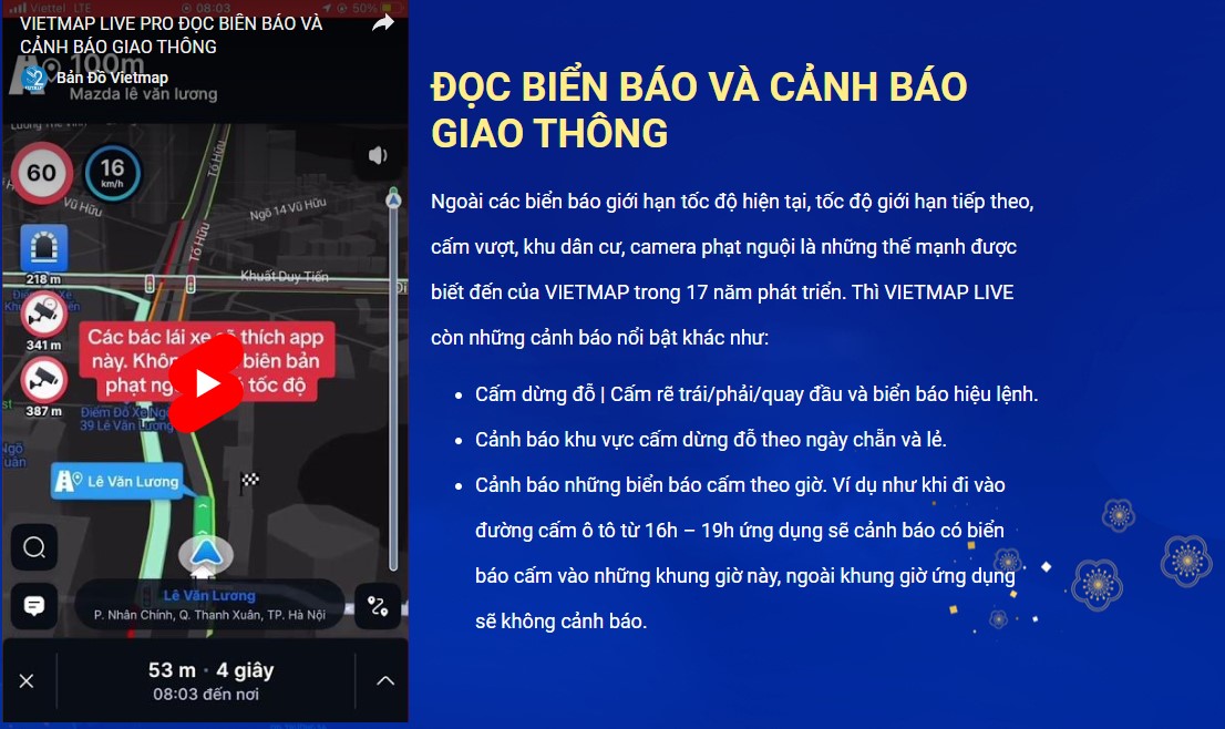 Phần Mềm Dẫn Đường Ô Tô Xe Hơi Trực Tuyến VIETMAP LIVE PRO (Bản Quyền 1 NĂM) - hàng chính hãng