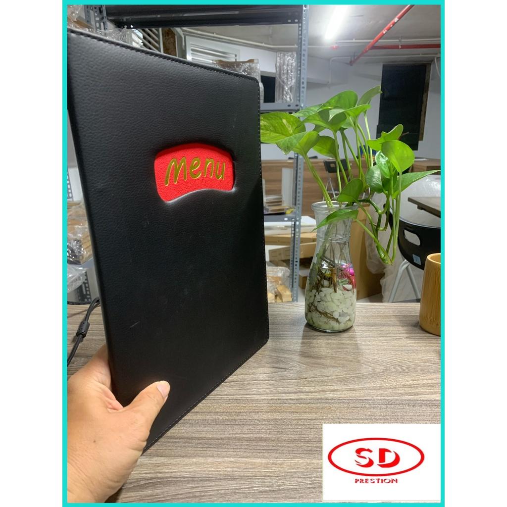 CUỐN BÌA MENU DA 10 LÁ  A4 đủ 04 màu ( 23x32 cm )