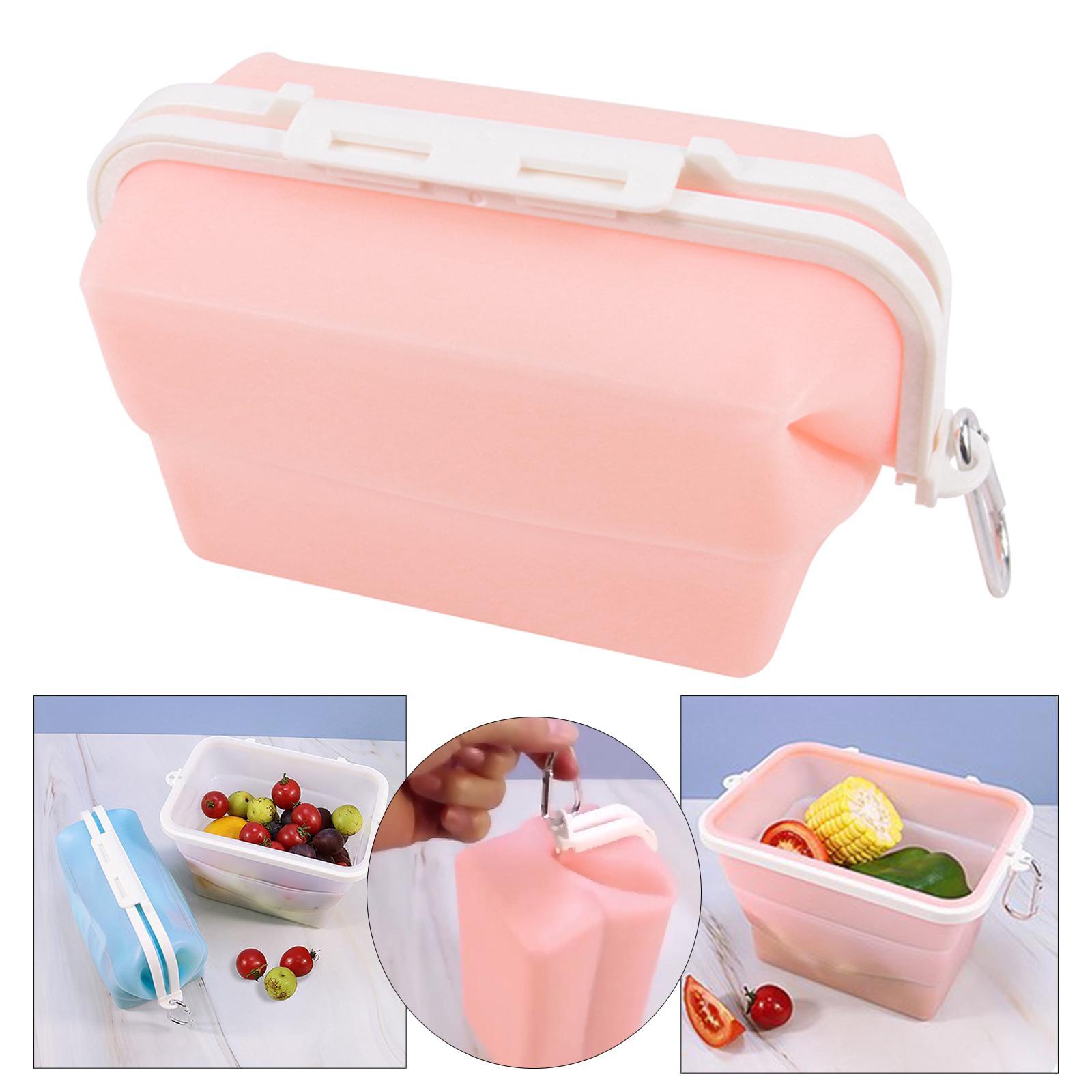 Food Storage Case Foldable Holder Silicone Fruits Bag for Fridge Bag Box Kitchen Organizer