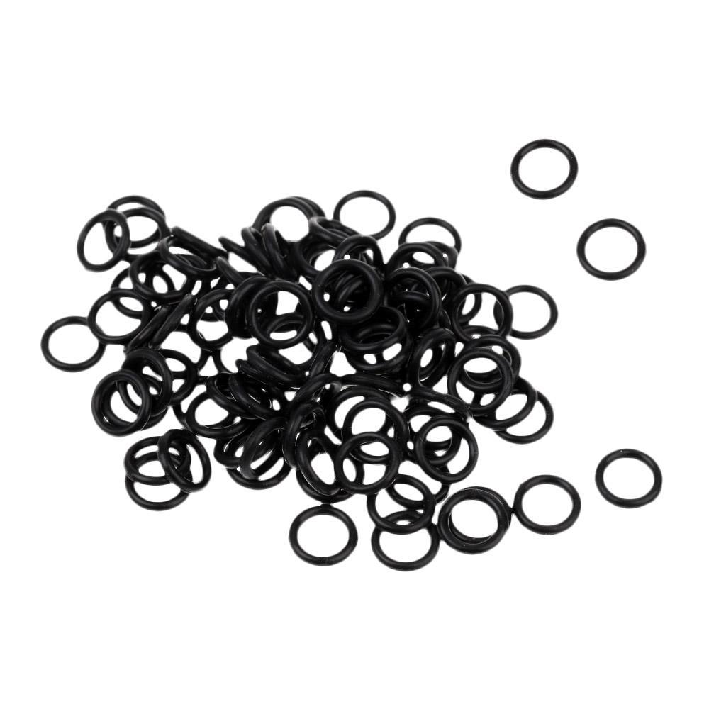 100pcs/lot Carp Fishing Round Rig Rings Terminal Tackle Quick Change O Rings