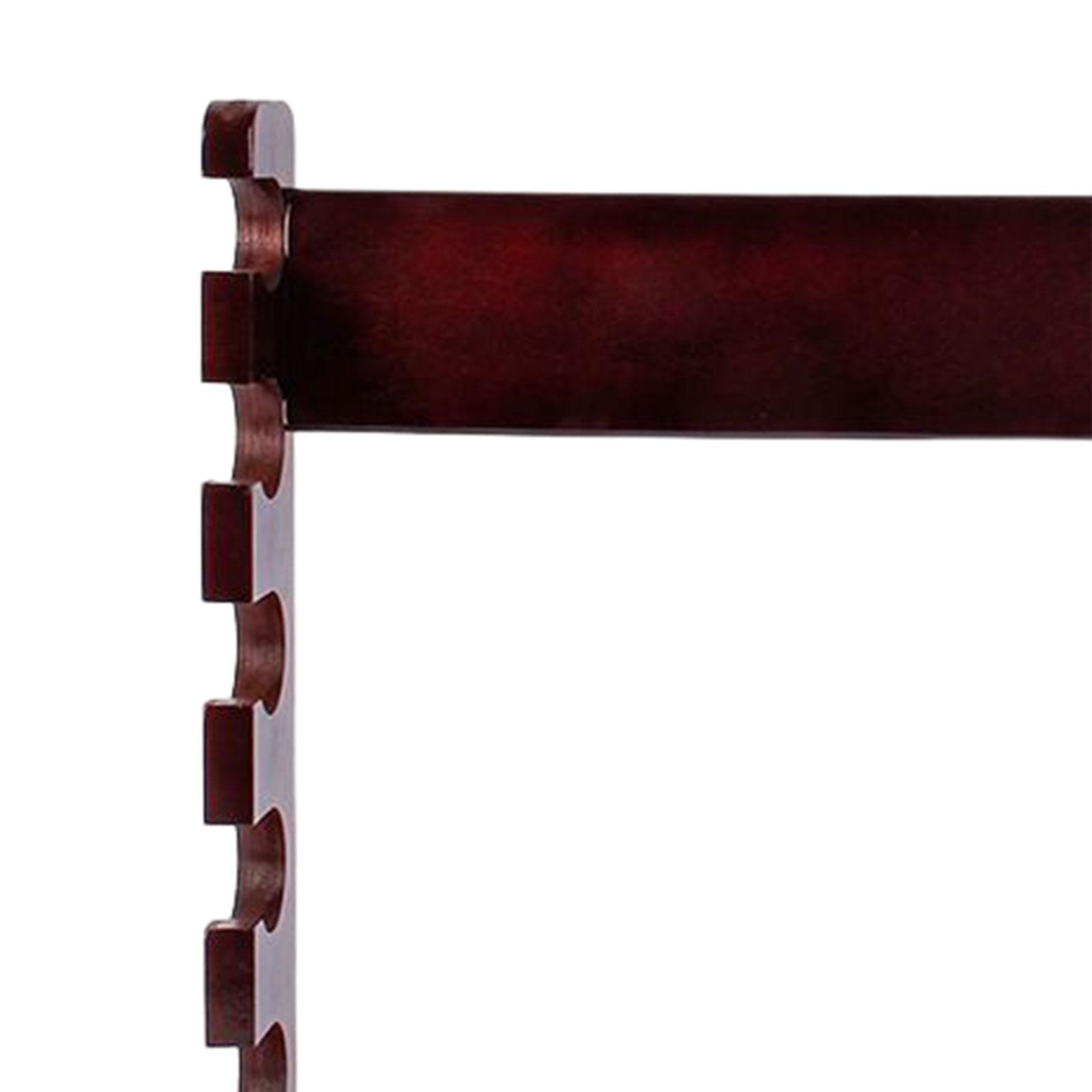 Fishing Rod Pole Holder, Fishing Rod Rack, Fishing Pole Wall Storage Stand, Wooden Fishing Rod Holder Holds 6 Rods Rod Storage Rack for Indoor