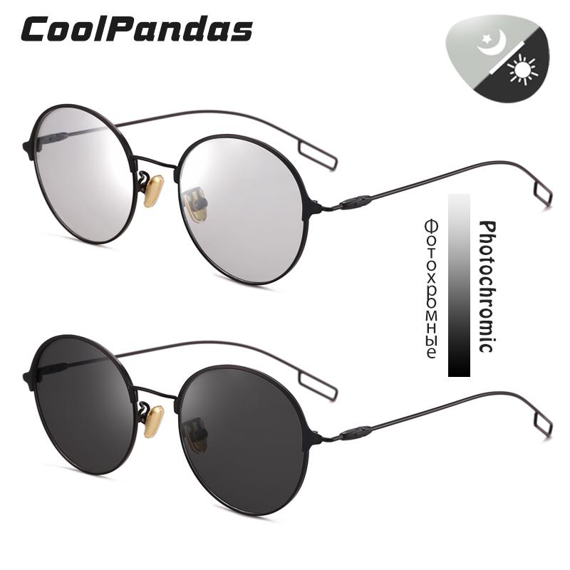 Đầm Nữ Tròn Kính Mát Nam Phân Cực Polarized Kính Chống Nắng Photochromic Nữ Màu Hồng Xanh Dương Ống Kính Kính Oculos De Sol
