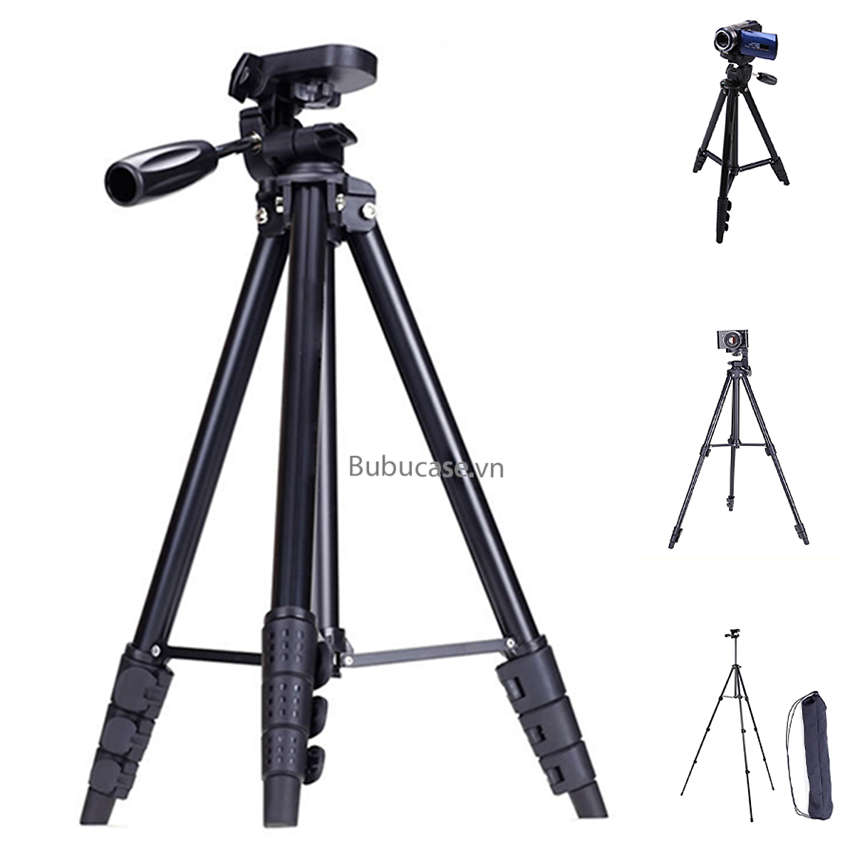 Chân Đế Tripod Cho Điện Thoại Và Máy Ảnh (Kèm Túi Đựng) - Chất Liệu Nhôm Cao Cấp, Gọn Nhẹ, Tiện Dụng Khi Đi Du Lịch [680]