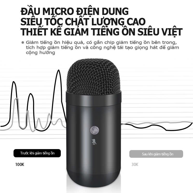 Micro USB Mini Mic Thu Âm Podcast Livestream Radio Microphone Phòng Thu Studio Karaoke SoloCast Cắm Máy Tính Bàn Laptop Chat Voice Học Online Chơi – Hàng Nhập Khẩu
