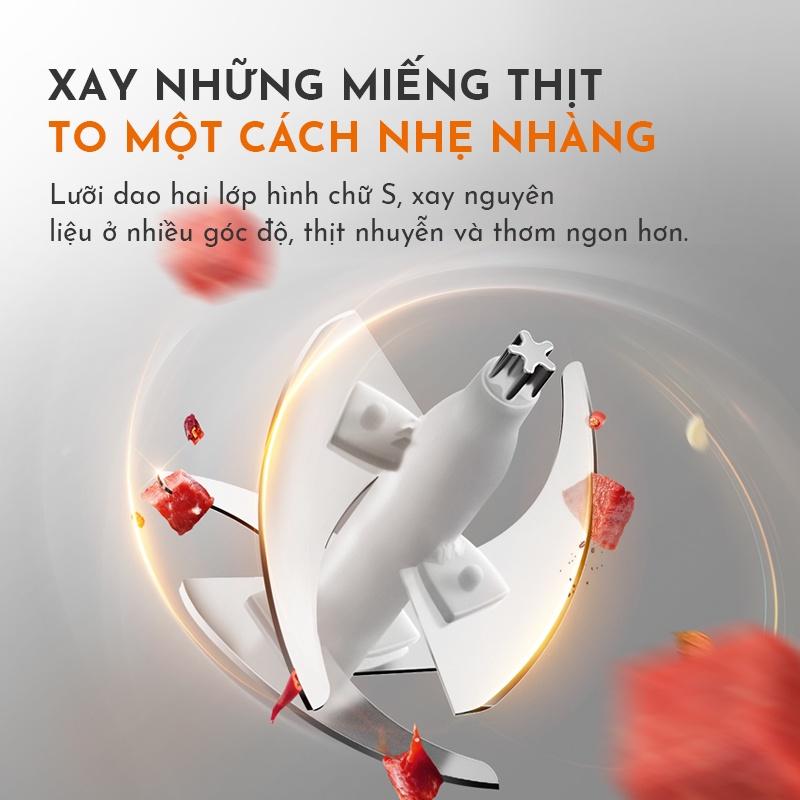 Máy xay thực phẩm đa năng GAABOR GJ-M30A công suất 300W dung tích 2L cối xay nhựa PET chịu lực tốt - Hàng chính hãng