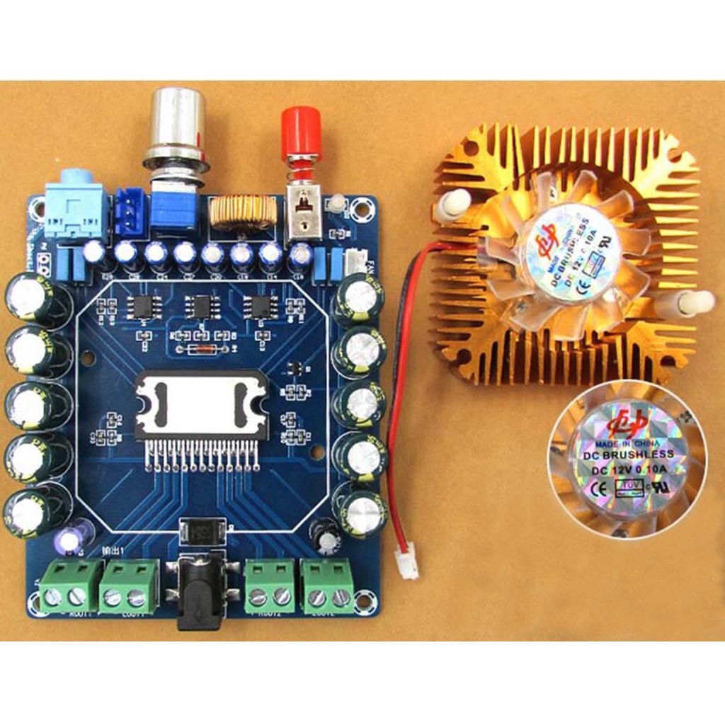 Digital Amplifier Board HiFi 4 Channel Stereo Audio Amplifier Digital Power Amp Board 50Wx4 for DIY Sound System