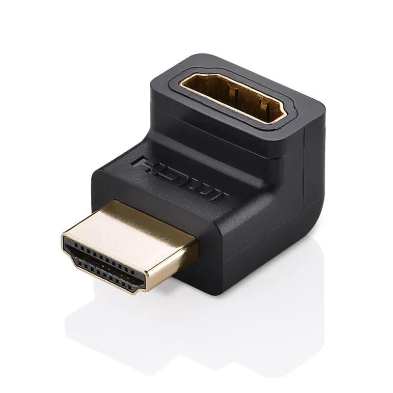 Ugreen UG20110HD112TK Màu Đen Đầu nối dài HDMI gập 90 độ - HÀNG CHÍNH HÃNG