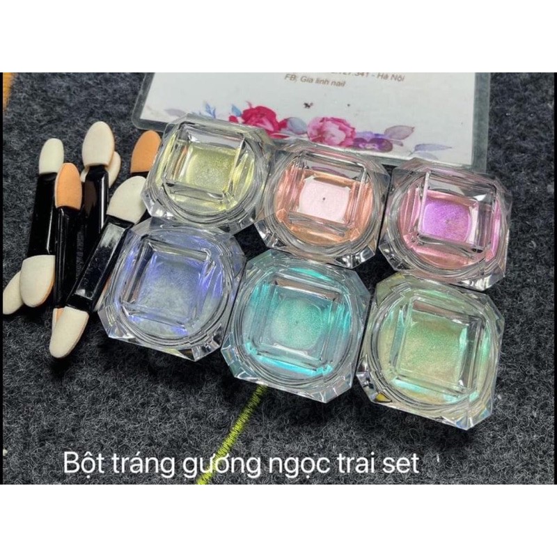 Sét bột tráng gương ngọc trai cầu vồng