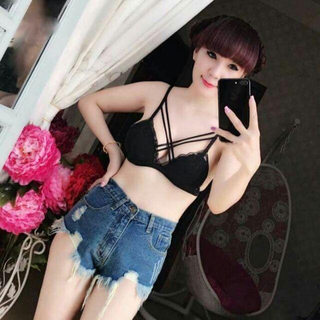 Bra ren dây đan kép sexy