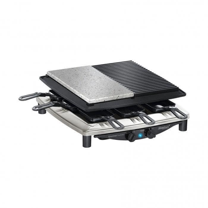 Bếp Nướng 2 Vùng STEBA RC 4 Plus Deluxe Chrom, Công Suất 1450W, Dễ Vệ Sinh, BH 12 Tháng