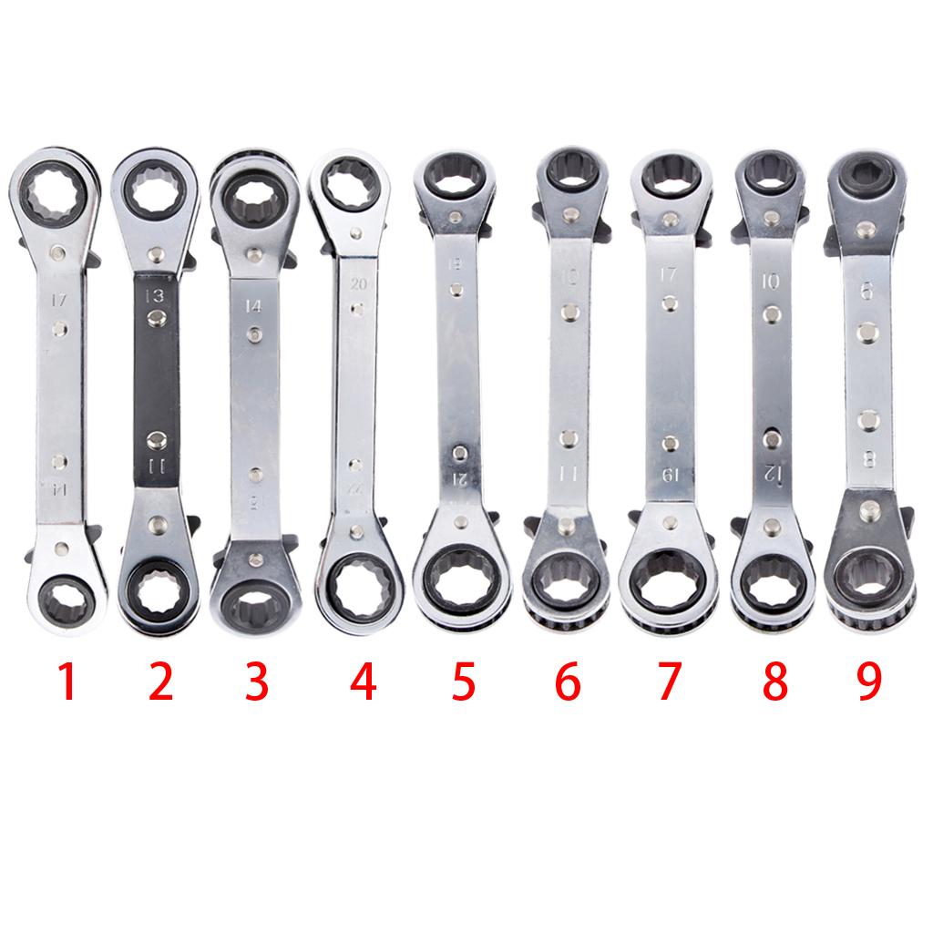 14x17mm Metric Offset Wrench Spanner Ratchet Metric Garage Hand Tools