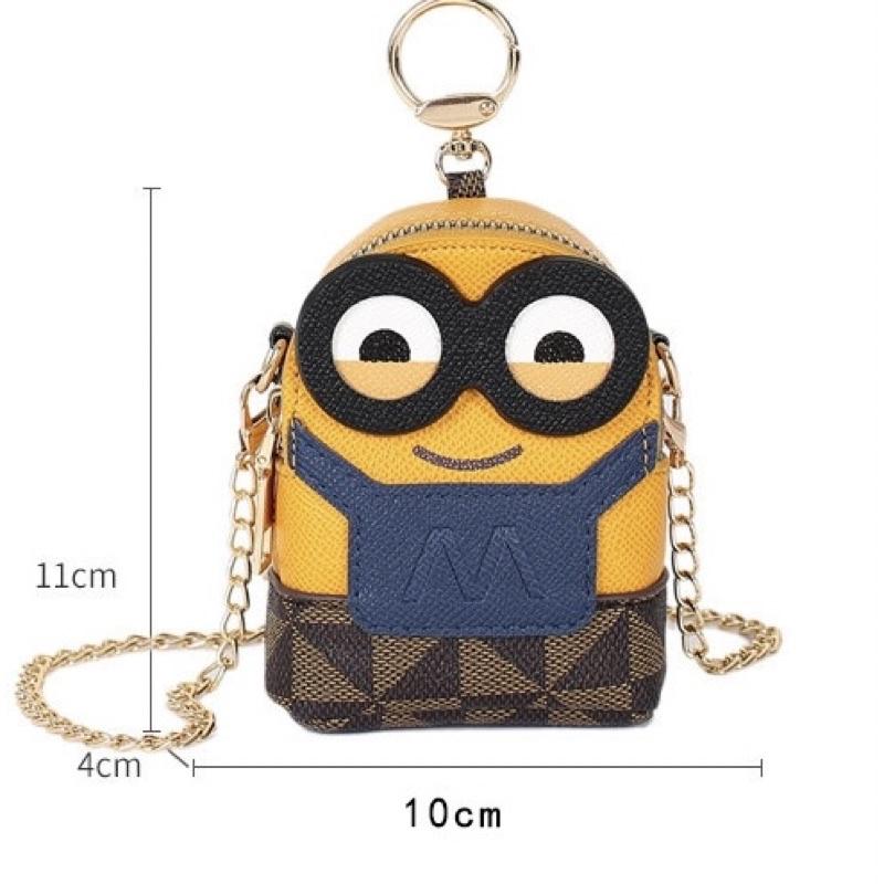 Túi đeo chéo Minion dễ thương cho bé KÈM HỘP xịn xò - Túi mini nữ đeo chéo hình minion đựng son, chìa khoá đi chơi, cafe