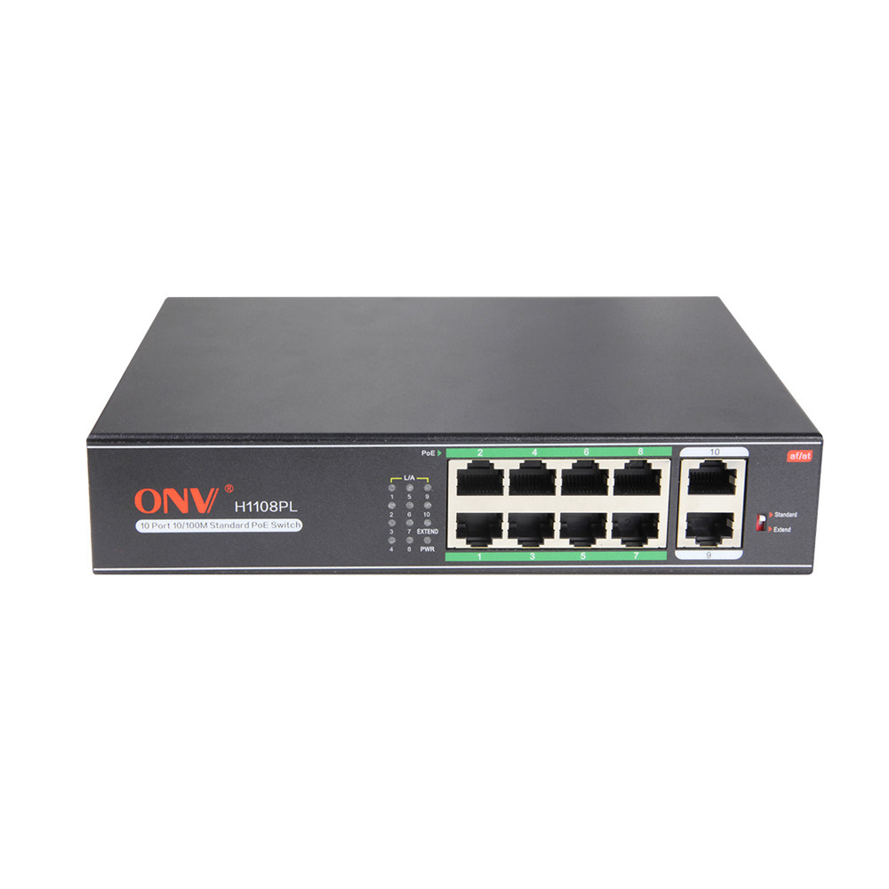 BỘ CHIA MẠNG SWITCH POE 8 PORT 10/100M + 2 PORT UPLINK - Hàng chính hãng