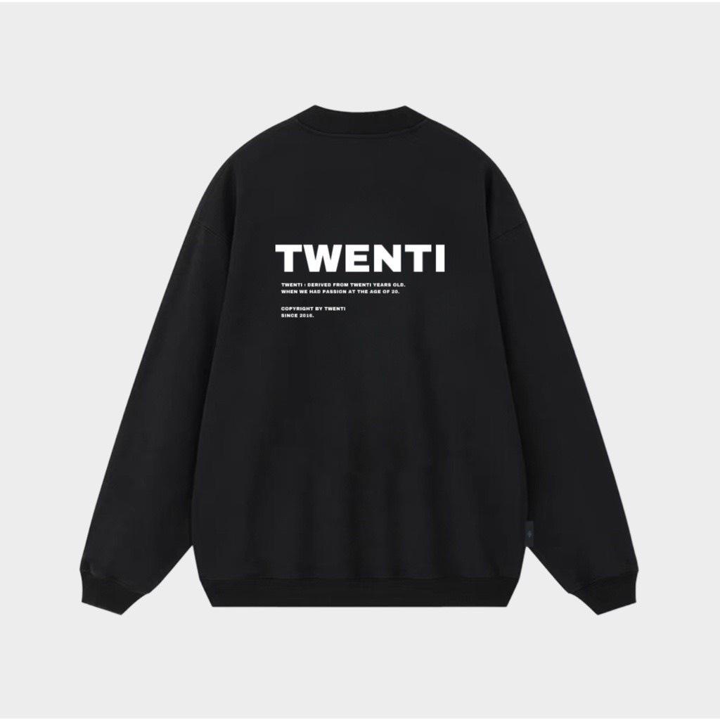 Áo Sweater Nỉ Unisex TWENTI In Chữ