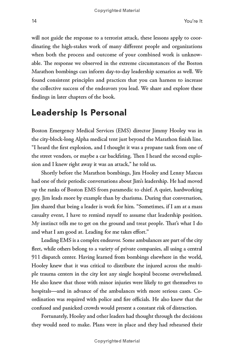 You're It: Crisis, Change, And How To Lead When It Matters Most