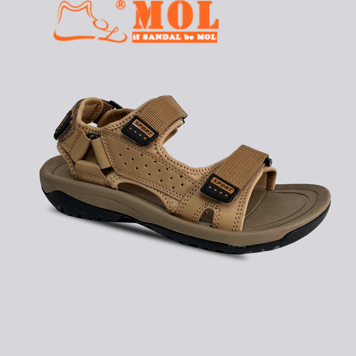 Sandal nam hiệu Rova quai da RV972Br