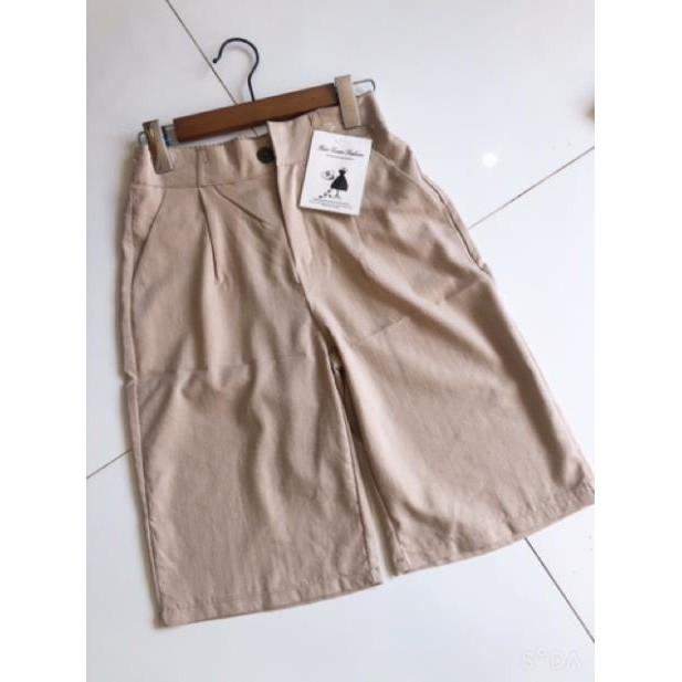 Quần short nữ ️ HOAMIFASHION ️ Quần đũi nhật lửng ống rộng thoải mái chất nilen