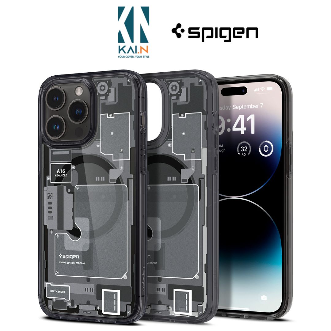 Ốp Lưng Dành Cho Iphone 14 Promax/ 14 Pro SPIGEN ULTRA HYBRID ZERO ONE MAGFIT_ Hàng Chính Hãng