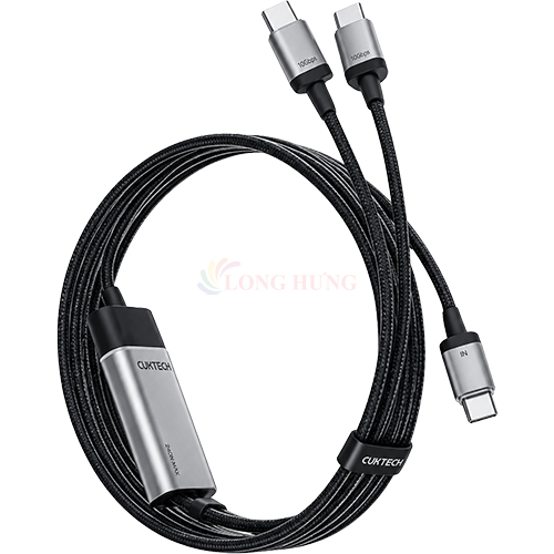 Cáp USB Type-C to Type-C Cuktech 5A 1.35m PD 100W C2C515 - Hàng chính hãng