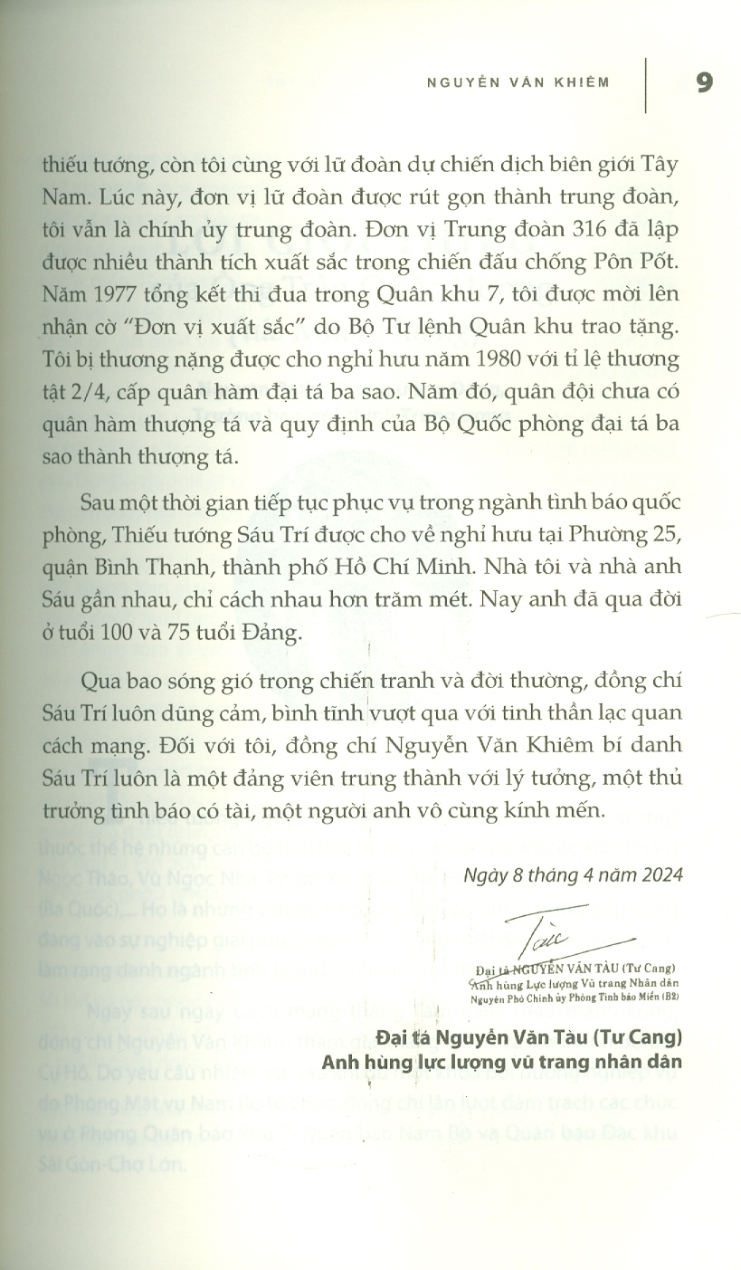 Cuộc Đời Tướng Tình Báo Sáu Trí - Hồi Ức Chiến Tranh Thật Sinh Động Và Chân Thật